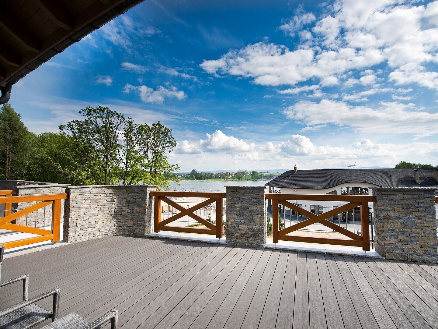 comfort double room, terrace | lake view