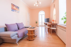 Apartment, 1 Bedroom, Balcony | 1 bedroom, iron/ironing board, free WiFi, bed sheets