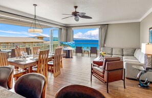 TV, DVD player, stereo