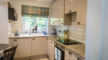 Apartment | Eigene Küche | Kühlschrank, Mikrowelle, Ofen, Herdplatte