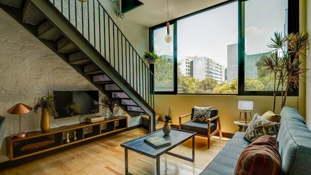 Living area - MxCity Skyline With Private Terrace (Mexico City)