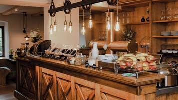 Daily buffet breakfast (EUR 16 per person)