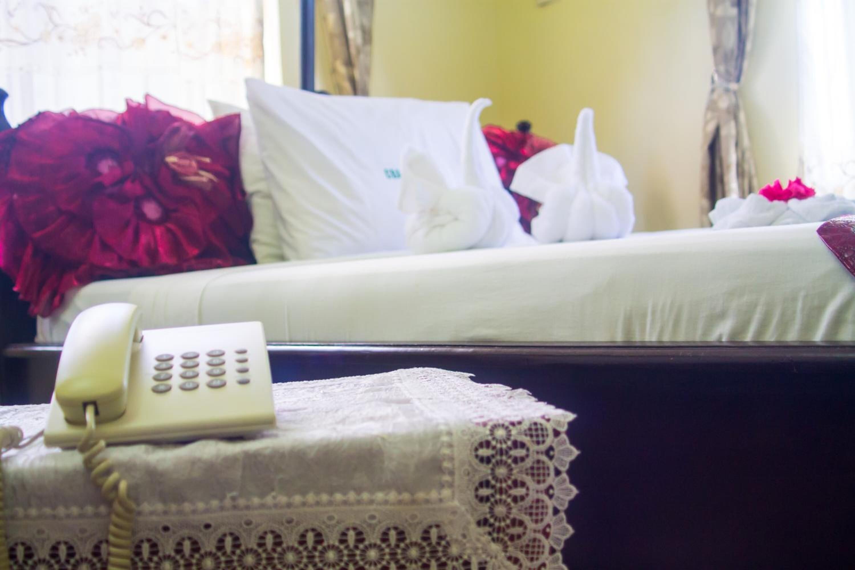 Blackout drapes, iron/ironing board, free WiFi, bed sheets