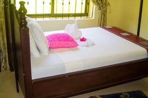 Blackout drapes, iron/ironing board, free WiFi, bed sheets