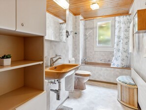 Hair dryer, towels