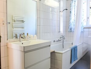 Hair dryer, towels