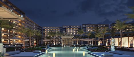 6 albercas al aire libre