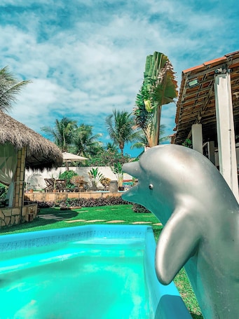 2 outdoor pools, open 8:00 AM to 10:00 PM, pool umbrellas, sun loungers