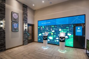 Check-in/check-out kiosk