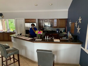 Kylskåp, mikrovågsugn, ugn och spishäll