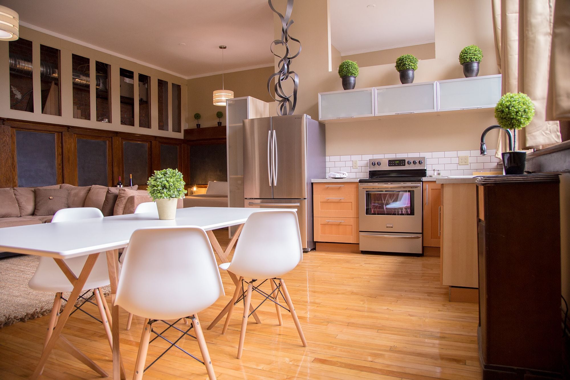 luxury studio suite (210) | living area | 60-inch smart tv with cable channels, tv, first-run films