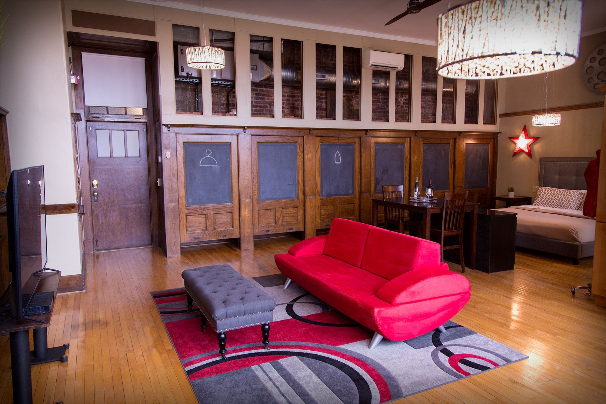 Luxury:LOFTS | Living room | 60-inch Smart TV with cable channels, TV, first-run movies