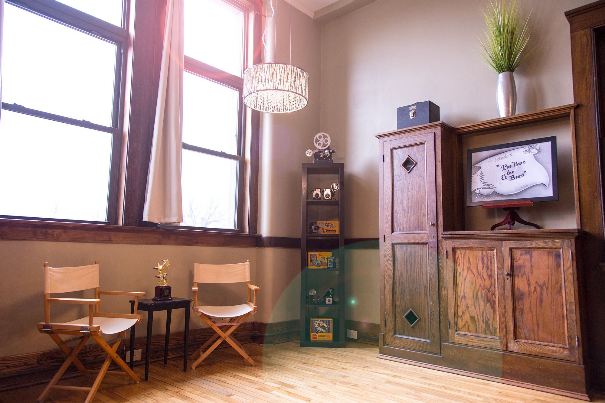 luxury:lofts | living area | 60-inch smart tv with cable channels, tv, first-run films