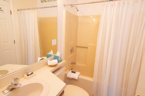 Towels, soap, toilet paper