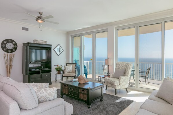 Condo, 4 Bedrooms | Living room - Mustique #2101 by Vacasa (Gulf Shores)