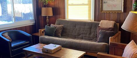 TV, DVD player, table football, ping pong