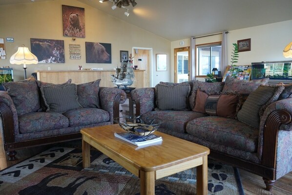 Sitteområde i lobbyen