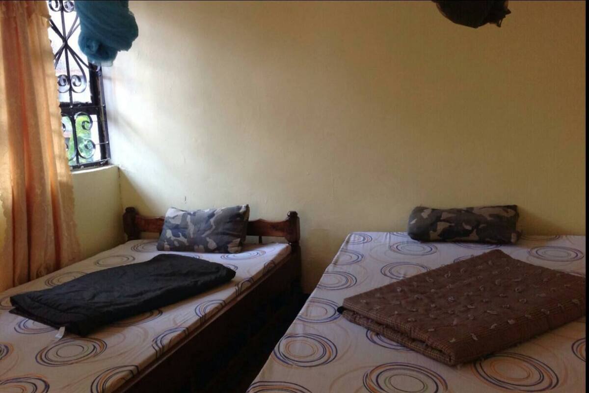 Blackout curtains, bed sheets