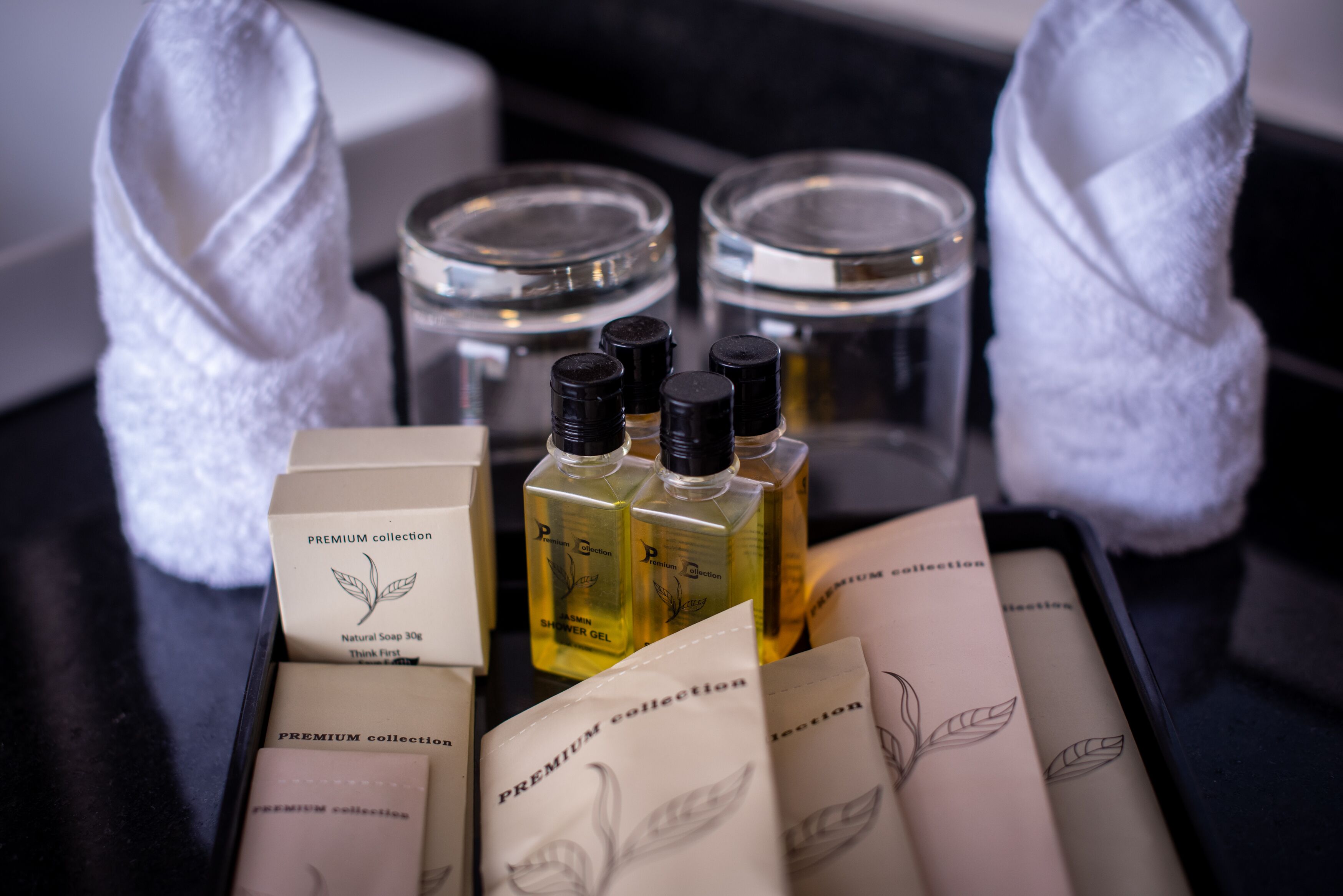 free toiletries, hair dryer, bathrobes, slippers