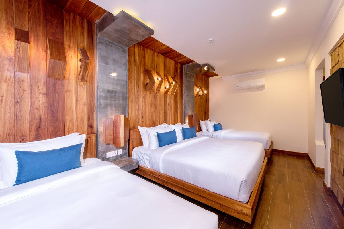 Hypo-allergenic bedding available, memory foam beds, minibar