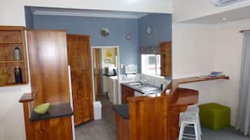 Family House, 4 Bedrooms, Sea View | Private kitchen | Fridge, microwave, oven, stovetop