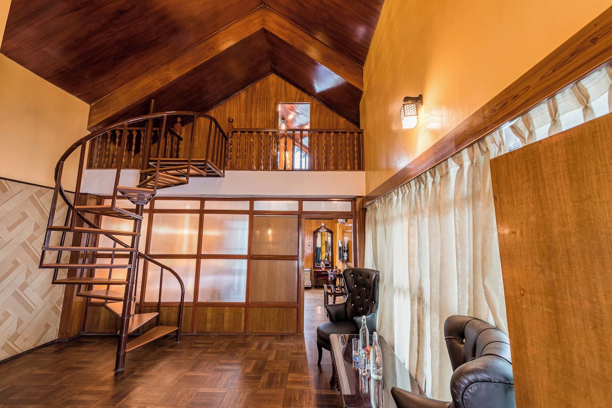 Family Duplex Room with Balcony | Living area | 53-inch flat-screen TV with satellite channels, TV