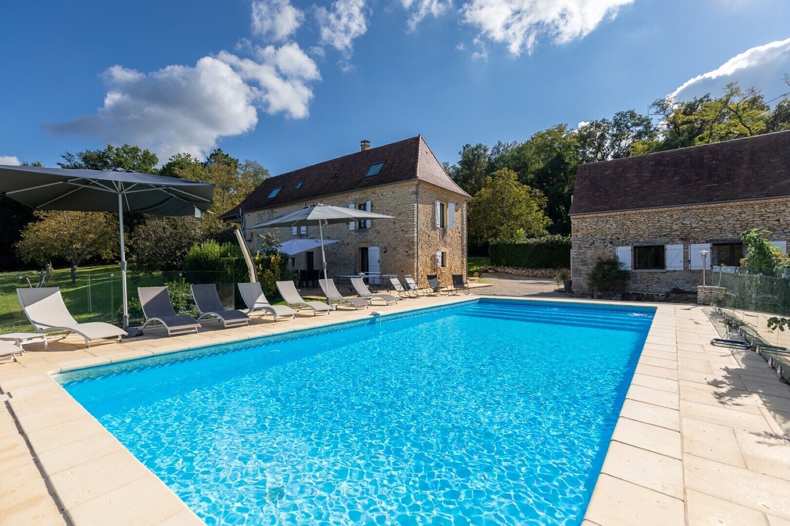 Piscine extérieure, piscine chauffée