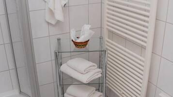 Free toiletries, hair dryer, towels