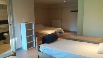 Economy Triple Room, 3 Single Beds | Iron/ironing board, free WiFi, bed sheets