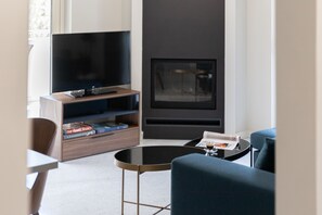 Apartment, 2 Bedrooms (Elegant) | Living area - Olygreen Athens Residences (Papagou-Holargos)