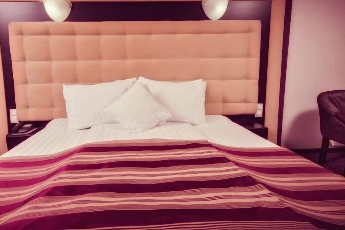 Economy tweepersoonskamer | 1 slaapkamer, een minibar, een kluis op de kamer, een bureau