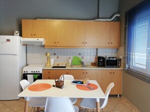 City Apartment, 1 Bedroom, Non Smoking, City View | Private kitchen