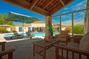 Terrace/patio - Villa des Cammaous (Vacquieres)