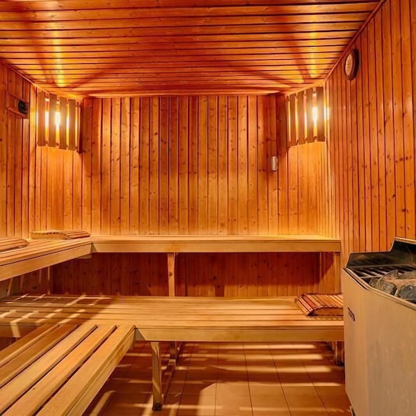 Sauna, hot tub, hot springs/mineral springs, mud baths