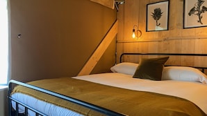 Family Tent | 4 bedrooms, iron/ironing board (on request), free cots/infant beds - Bear Lodge - At Port Lympne Reserve (Hythe)