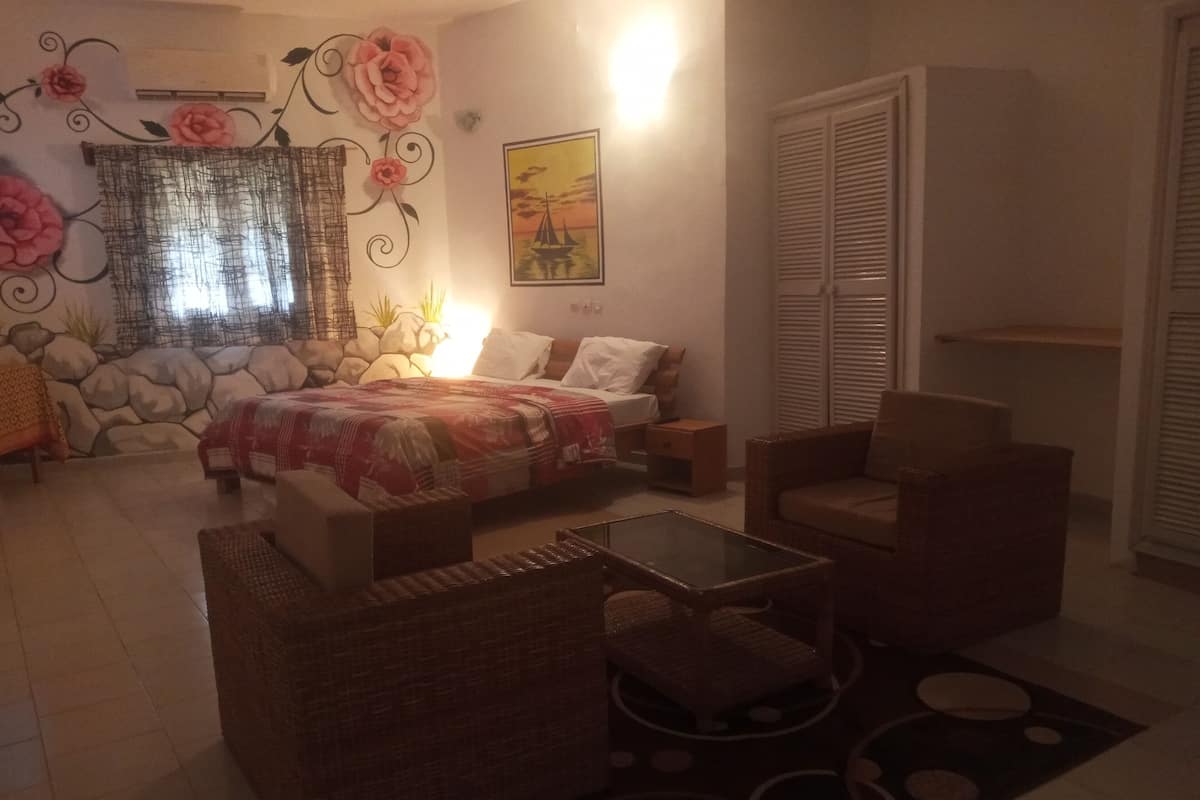 1 habitación, camas plegables/adicionales y ropa de cama