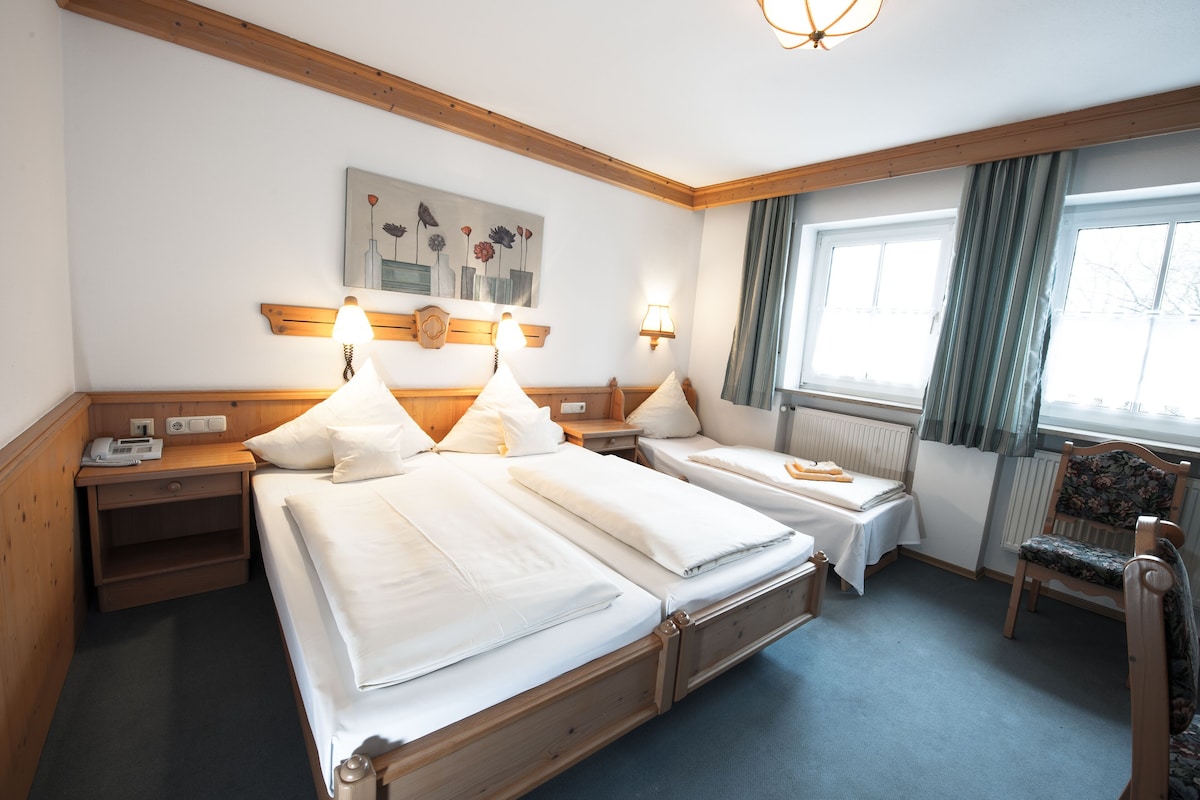 Iron/ironing board (on request), WiFi (free), bed sheets