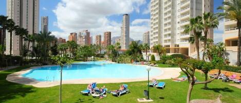 Indoor pool, a heated pool