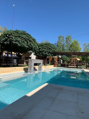 Indoor pool, seasonal outdoor pool