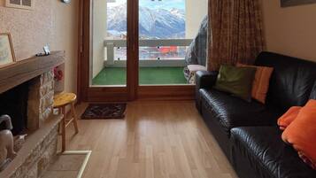 TV, fireplace, DVD player
