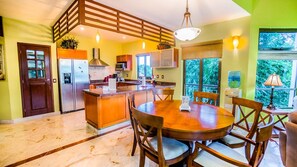 Fridge, microwave, oven, stovetop - Fully appointed 2 bedroom condo at Paseo del Sol by BRIC (Playa del Carmen)