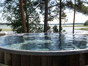 Utendørs boblebad
