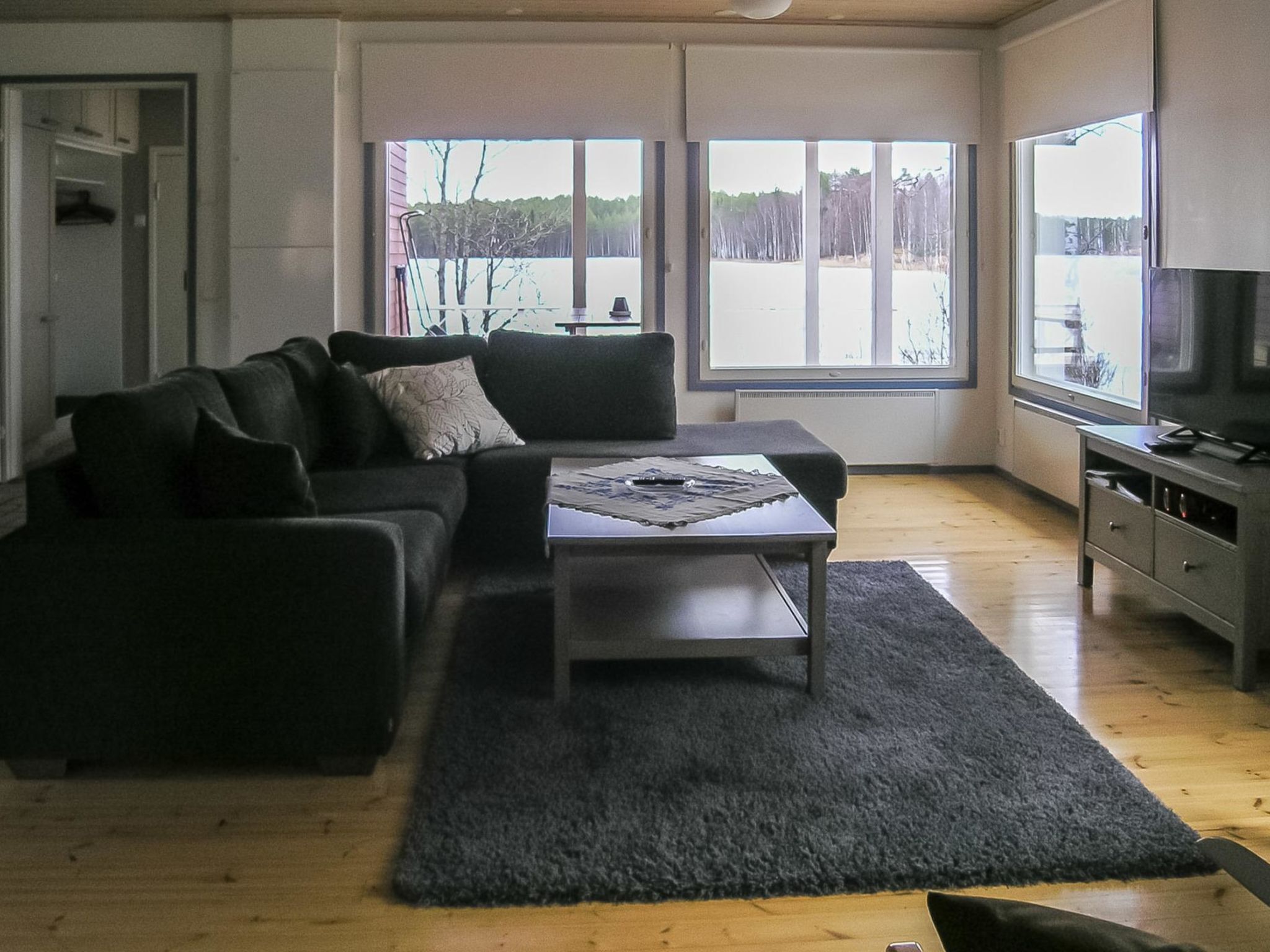 Televisión y reproductor de DVD 