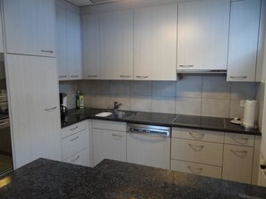 Fridge, microwave, dishwasher, cookware/dishes/utensils - Dorfstrasse 15 by Interhome (Engelberg)