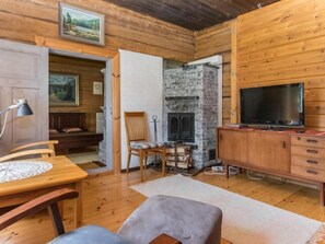 TV, fireplace, DVD player