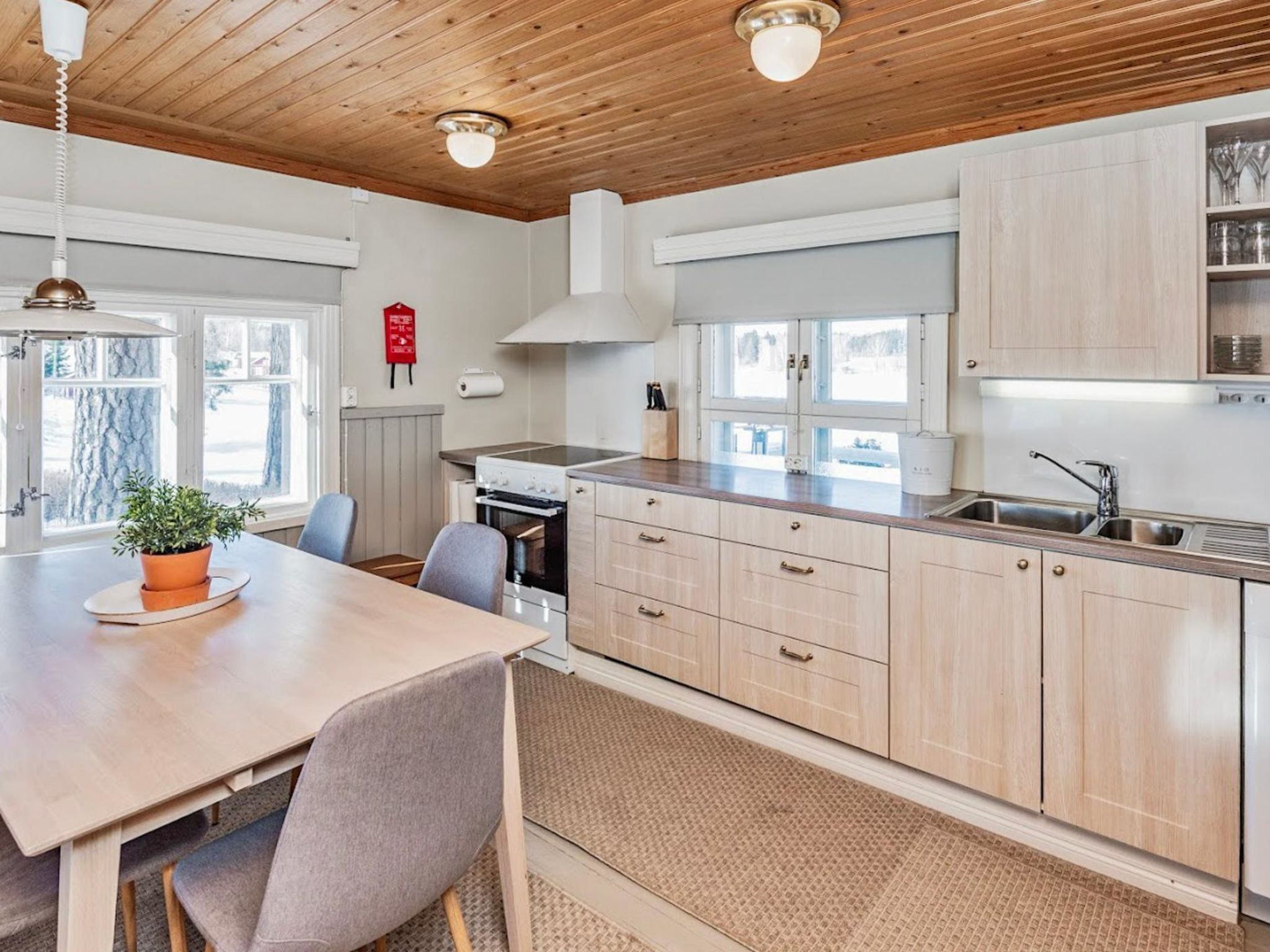 冷蔵庫、電子レンジ、食器洗い機、調理器具と食器