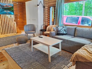 Televisie en een open haard