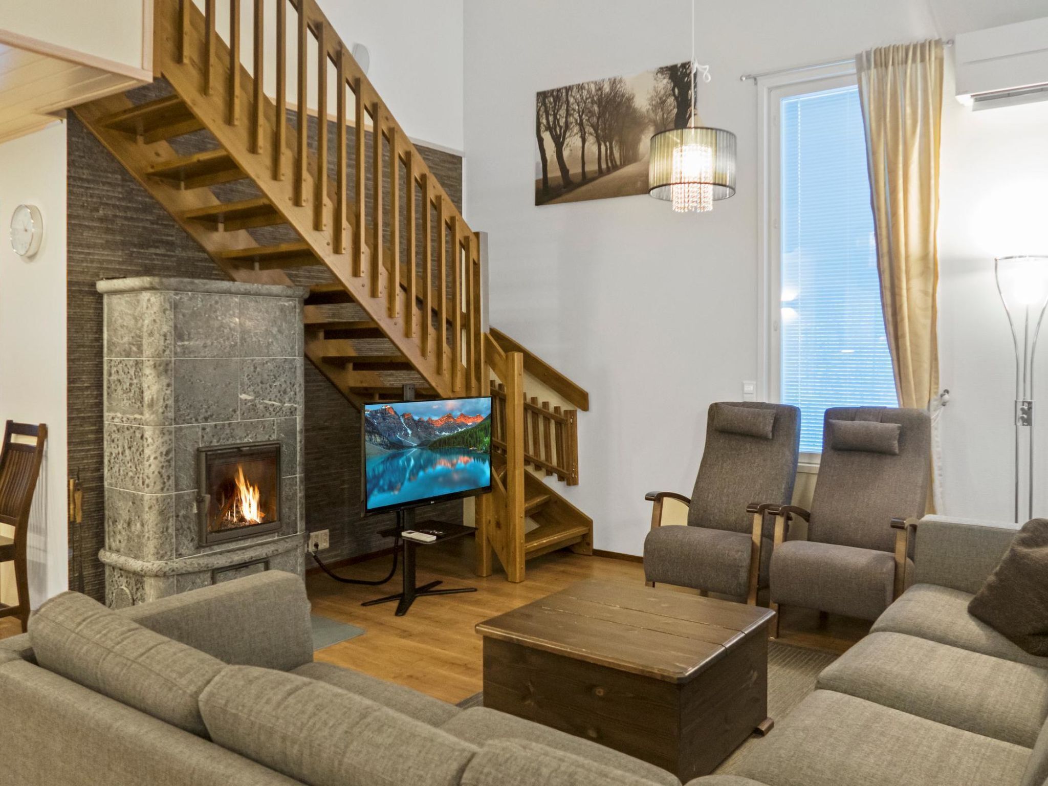 Televisión y reproductor de DVD 