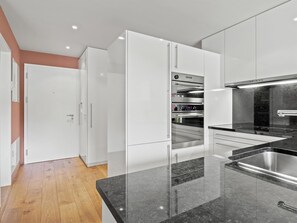 Fridge, dishwasher, highchair, cookware/dishes/utensils - Apartment Kulm 1 by Interhome (Valbella)