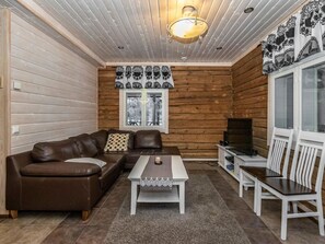 Televisión, chimenea, reproductor de DVD